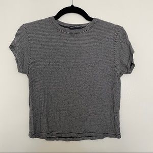 Brandy Melville striped crop tee